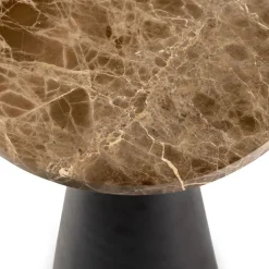 Marmeren Bijzettafels-Feelings Wonen Samuel L Bijzettafel Licht Bruin