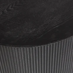 Ronde Bijzettafels-WOOOD Sanne Bijzettafel Black