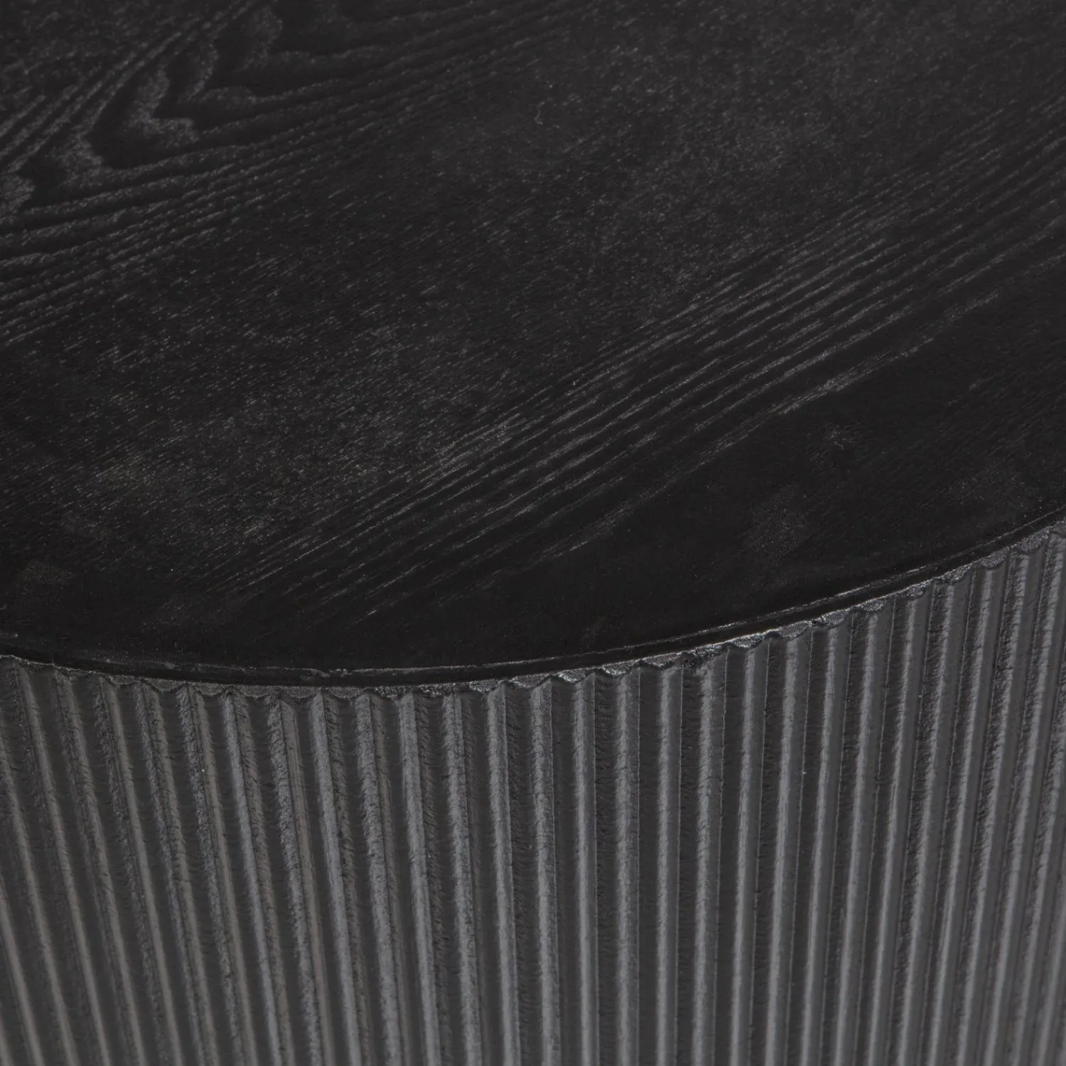 Ronde Bijzettafels-WOOOD Sanne Bijzettafel Black