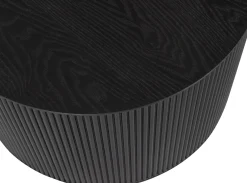 Ronde Bijzettafels-WOOOD Sanne Bijzettafel Black