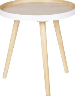 Ronde Bijzettafels-WOOOD Sasha Bijzettafel Hout
