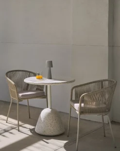 Tuintafels-Kave Home Saura Tuintafel Wit