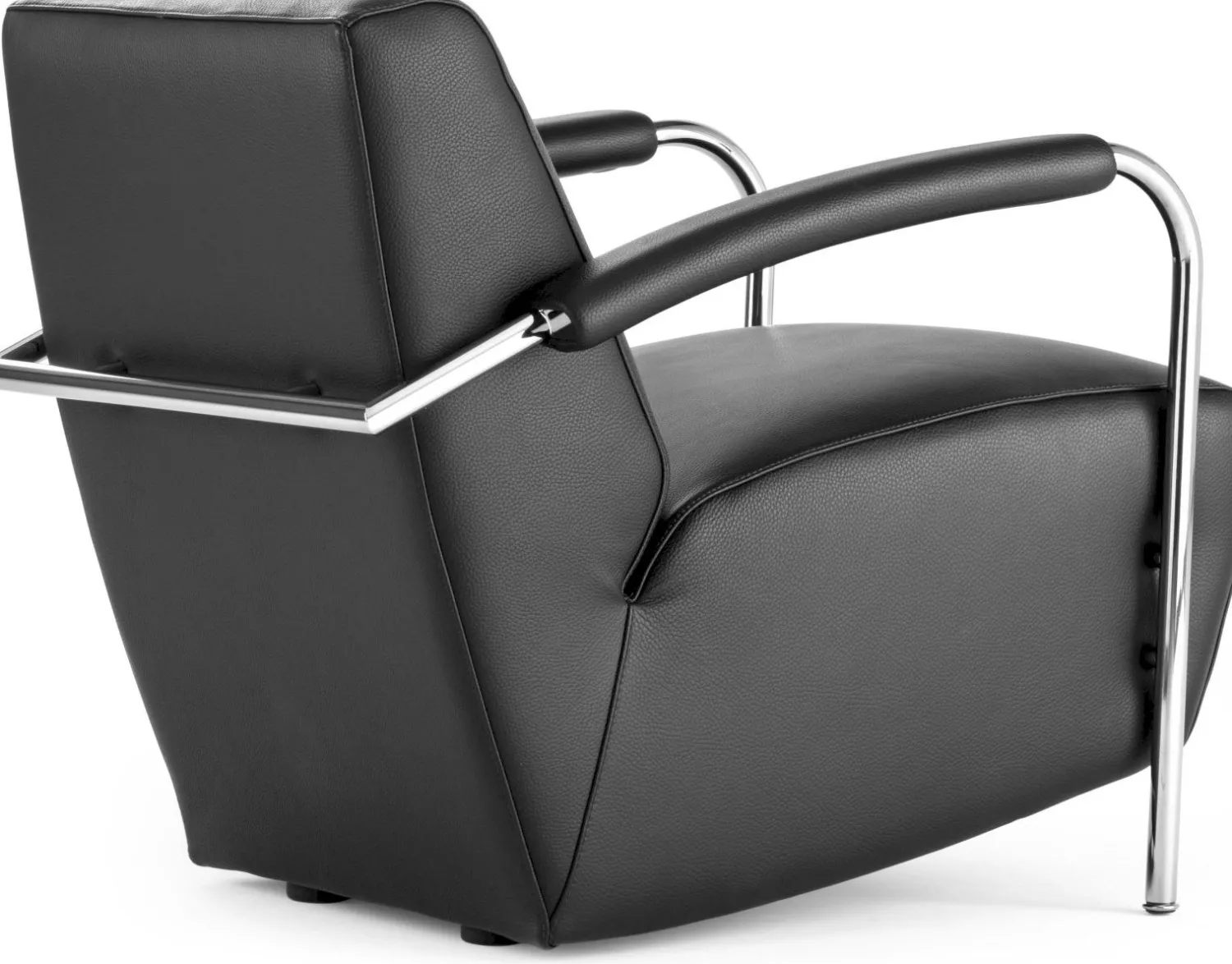 Leren Fauteuils|Design Fauteuils-Leolux Scylla Fauteuil Black