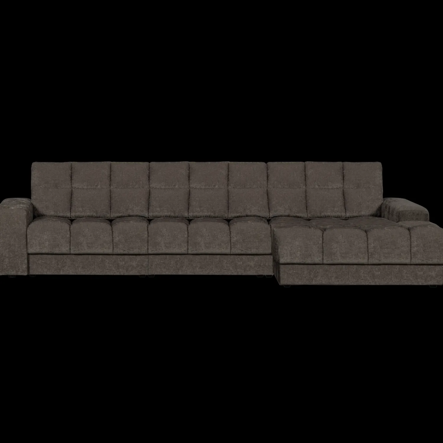 Hoekbanken-WOOOD Second Date Chaise Longue Warm Grey