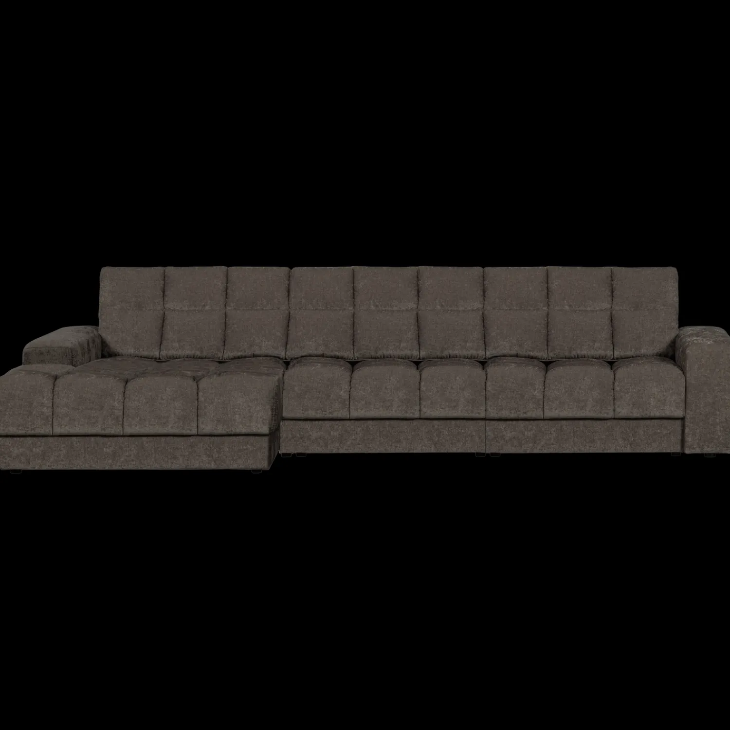 Hoekbanken-WOOOD Second Date Chaise Longue Warm Grey