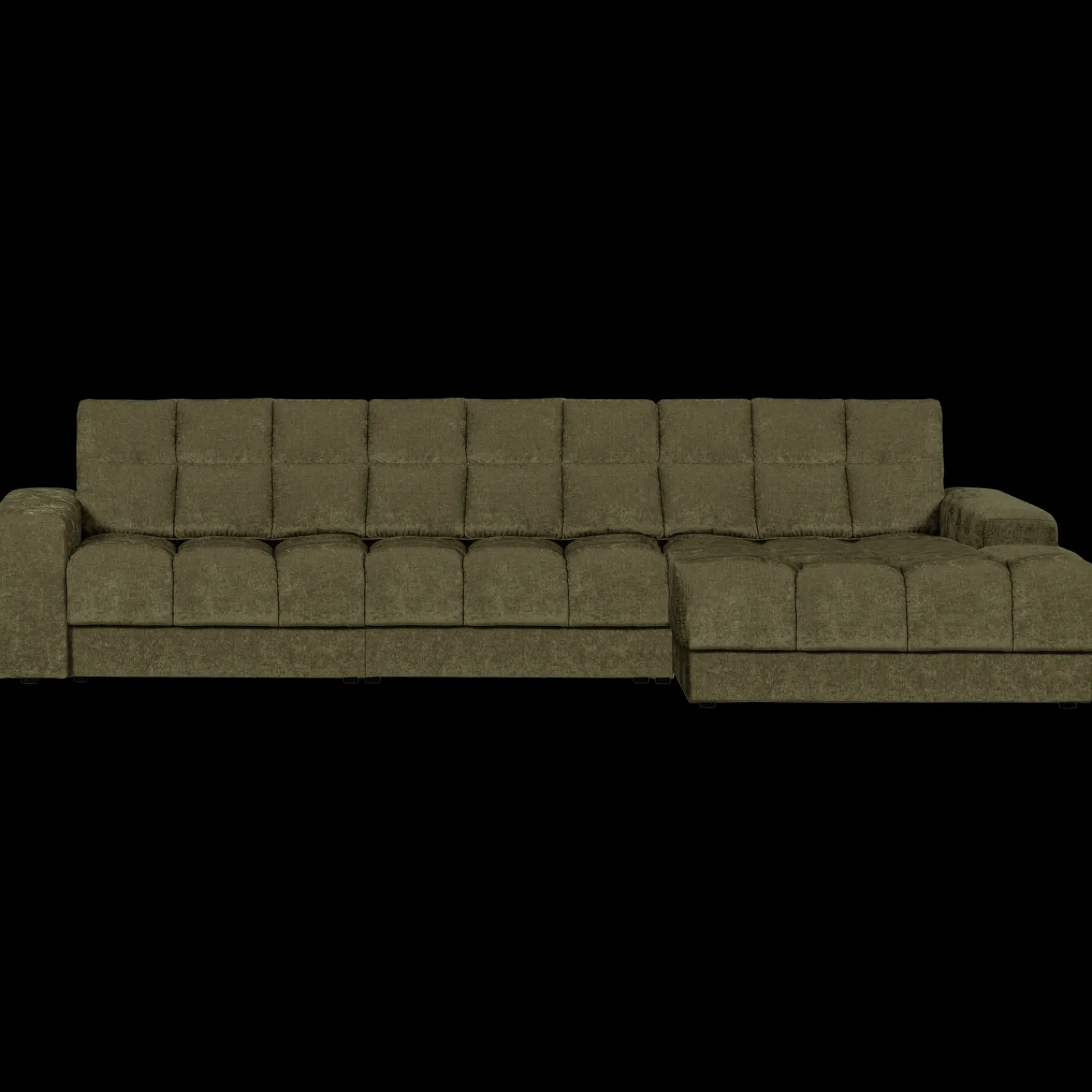 Hoekbanken-WOOOD Second Date Chaise Longue Green