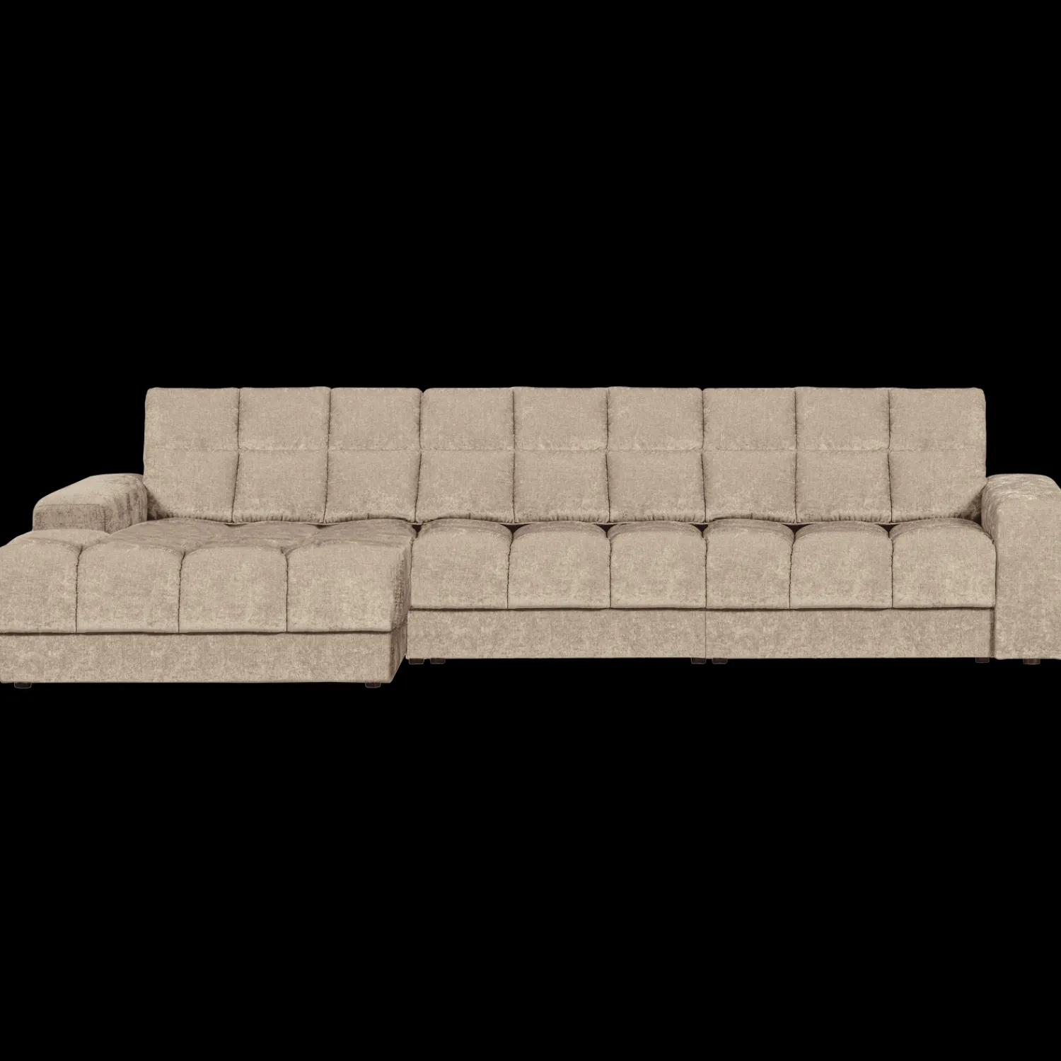 Hoekbanken-WOOOD Second Date Chaise Longue Nougat