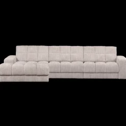 Hoekbanken-WOOOD Second Date Rib Chaise Longue Natural