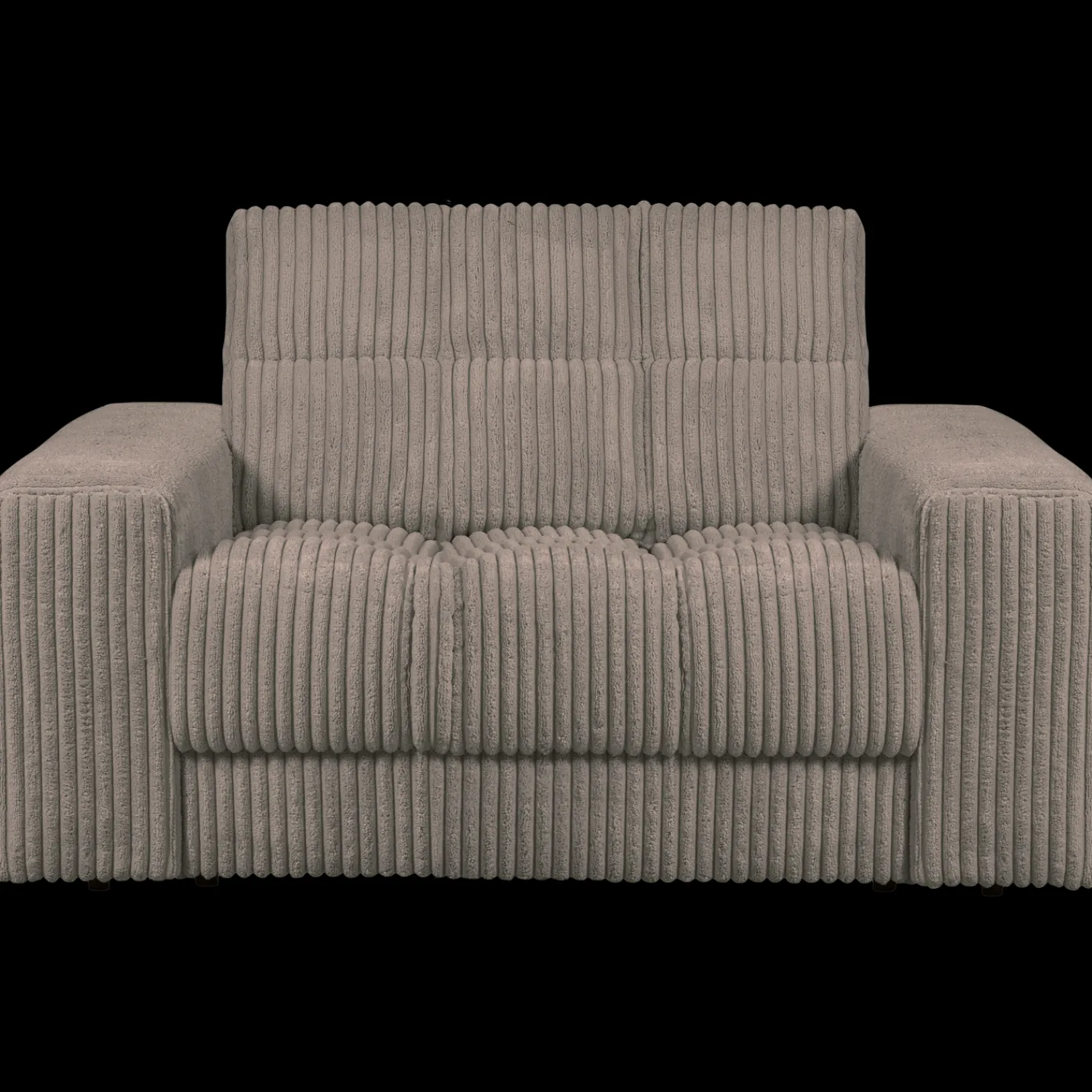 Loveseats-WOOOD Second Date Rib Loveseat Mud
