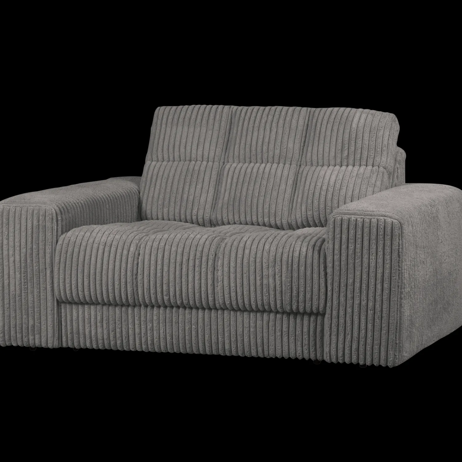 Loveseats-WOOOD Second Date Rib Loveseat Terrazzo