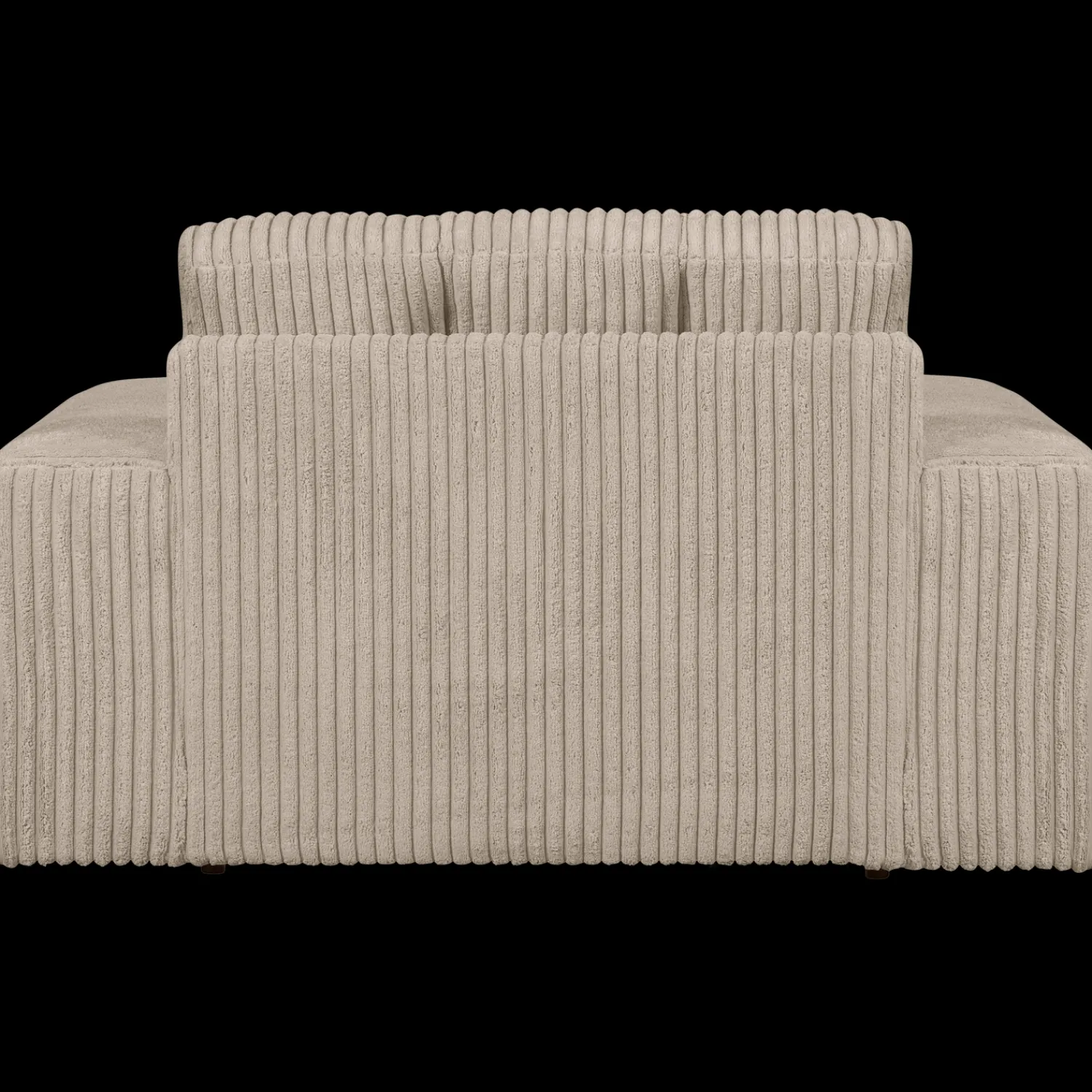 Loveseats-WOOOD Second Date Rib Loveseat Travertin