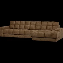Hoekbanken-WOOOD Second Date Velvet Chaise Longue Brass