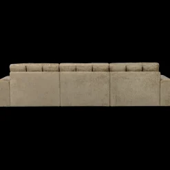 Hoekbanken-WOOOD Second Date Velvet Chaise Longue Wheatfield
