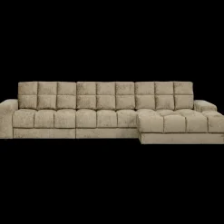 Hoekbanken-WOOOD Second Date Velvet Chaise Longue Wheatfield