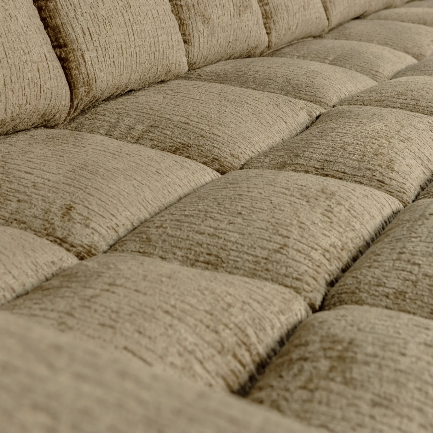 Hoekbanken-WOOOD Second Date Velvet Chaise Longue Wheatfield