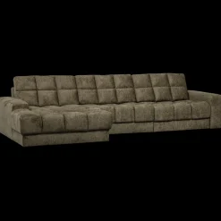 Hoekbanken-WOOOD Second Date Velvet Chaise Longue Bonsai