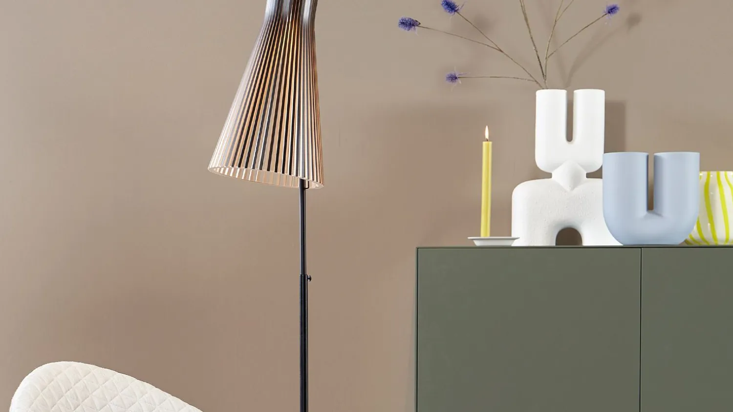 Houten Vloerlampen|Vloerlampen-Secto Design Secto 4210 Vloerlamp Black