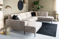 U-Banken|Elementenbanken-Sevn Sef Hoekbank Beige. Naturel