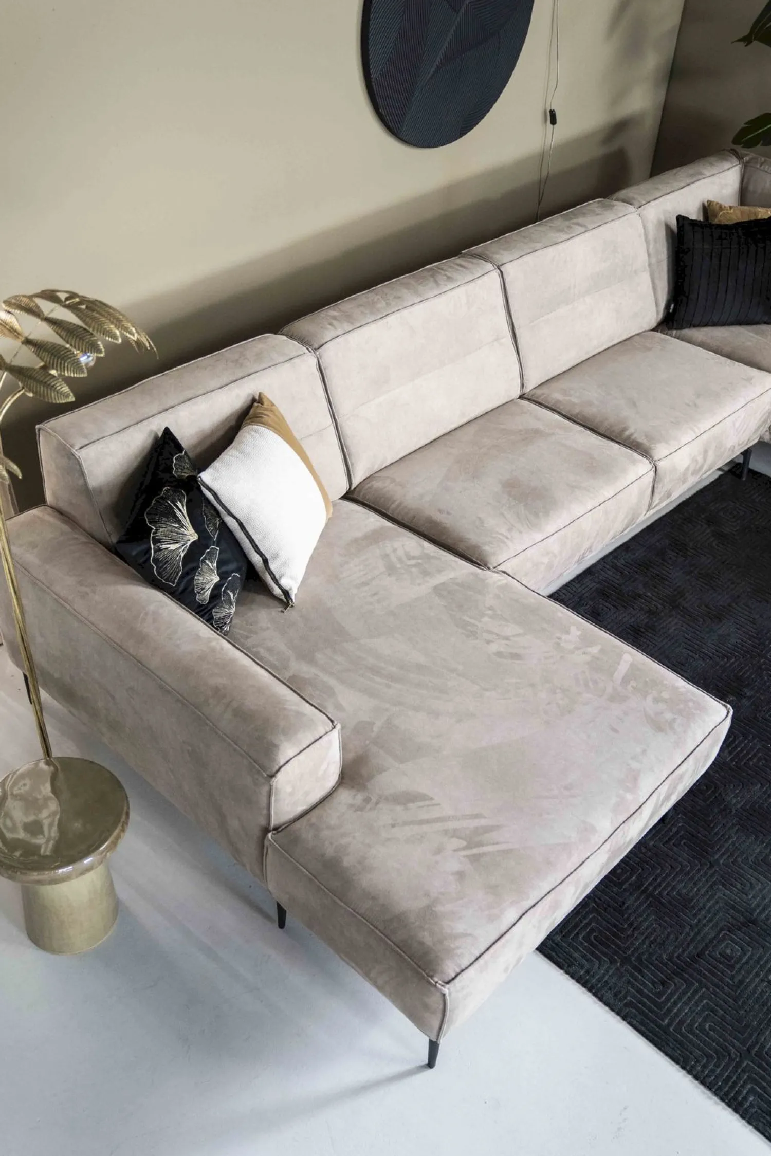 U-Banken|Elementenbanken-Sevn Sef Hoekbank Beige. Naturel