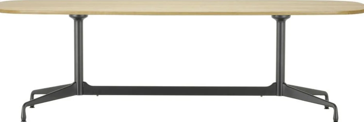 Houten Eettafels-Vitra Segmented Eettafel Bruin