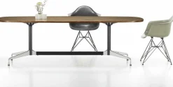 Houten Eettafels-Vitra Segmented Eettafel Bruin