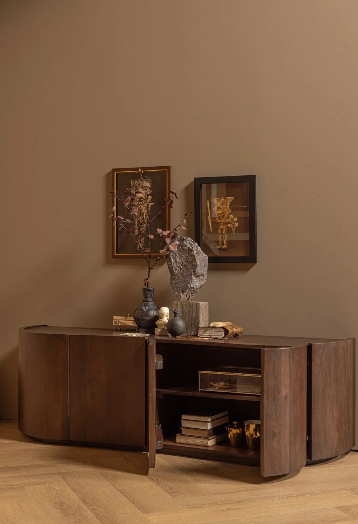 Dressoirs-WOOOD Sense Dressoir Walnut