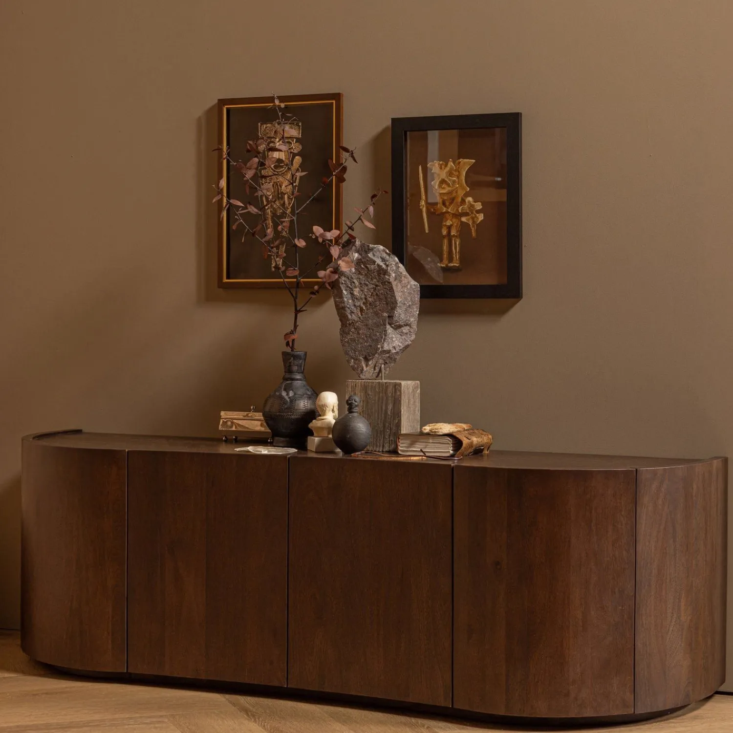 Dressoirs-WOOOD Sense Dressoir Walnut
