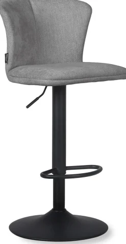 Stoffen Barkrukken-Feelings Wonen Sepp Barkruk Mouse Grey