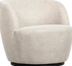 Draaifauteuils-WOOOD Serra Draaifauteuil Off White