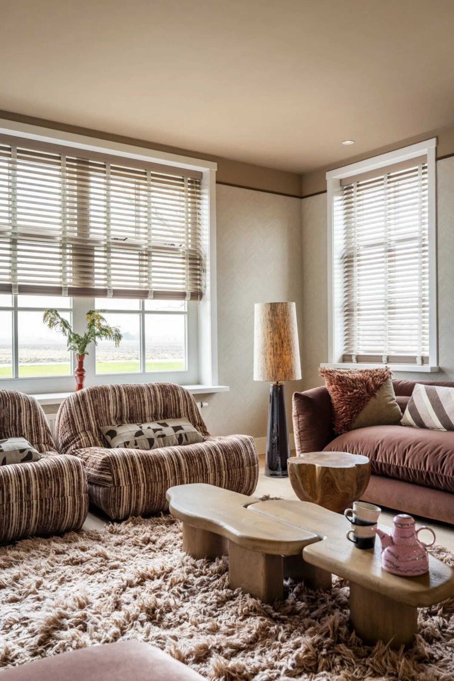 Tafellampen|Tafellampen-HKLIVING Shade Lampenkap Natural