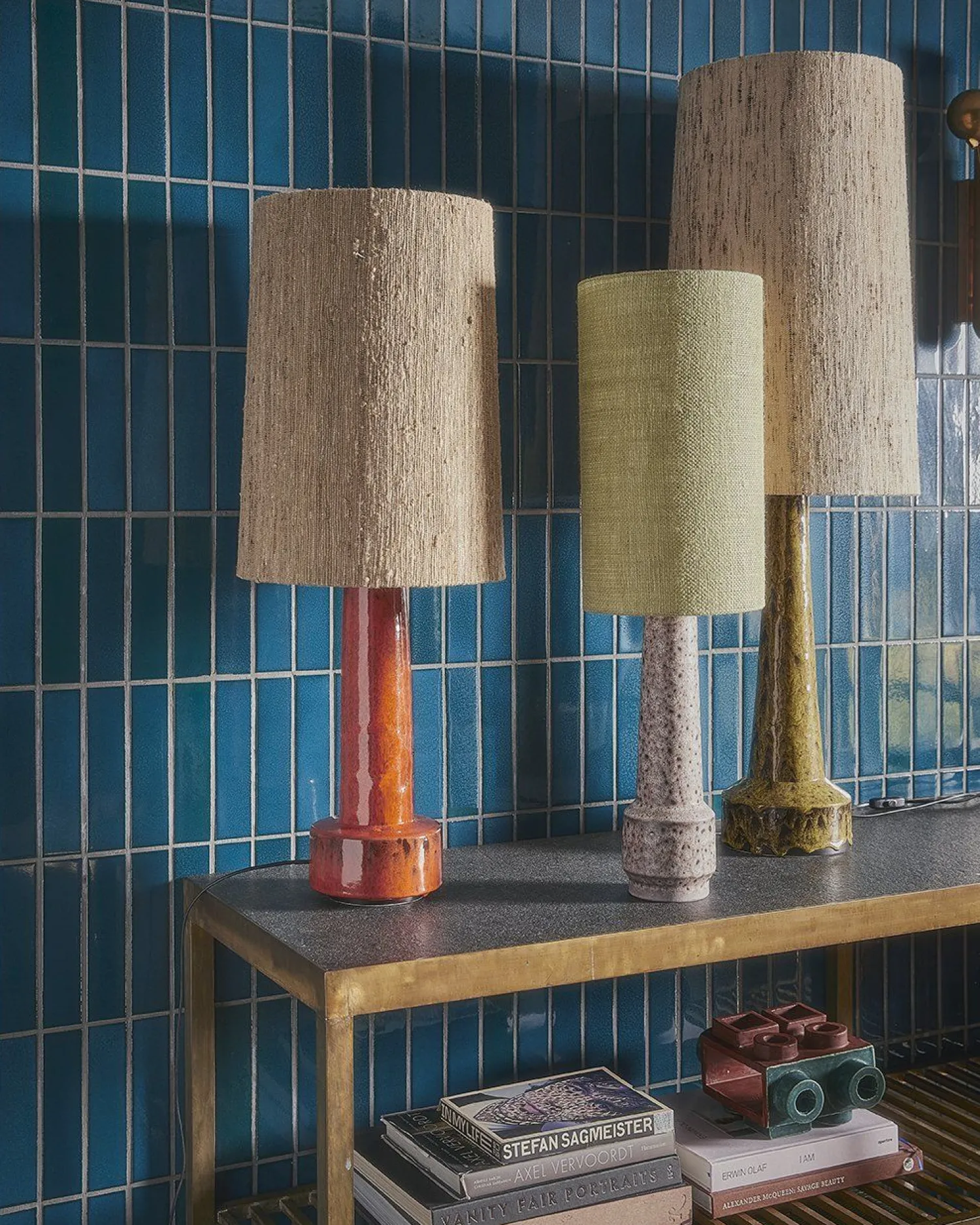 Tafellampen|Tafellampen-HKLIVING Shade Lampenkap Natural