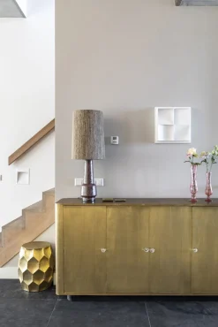 Tafellampen|Tafellampen-HKLIVING Shade Lampenkap Brown