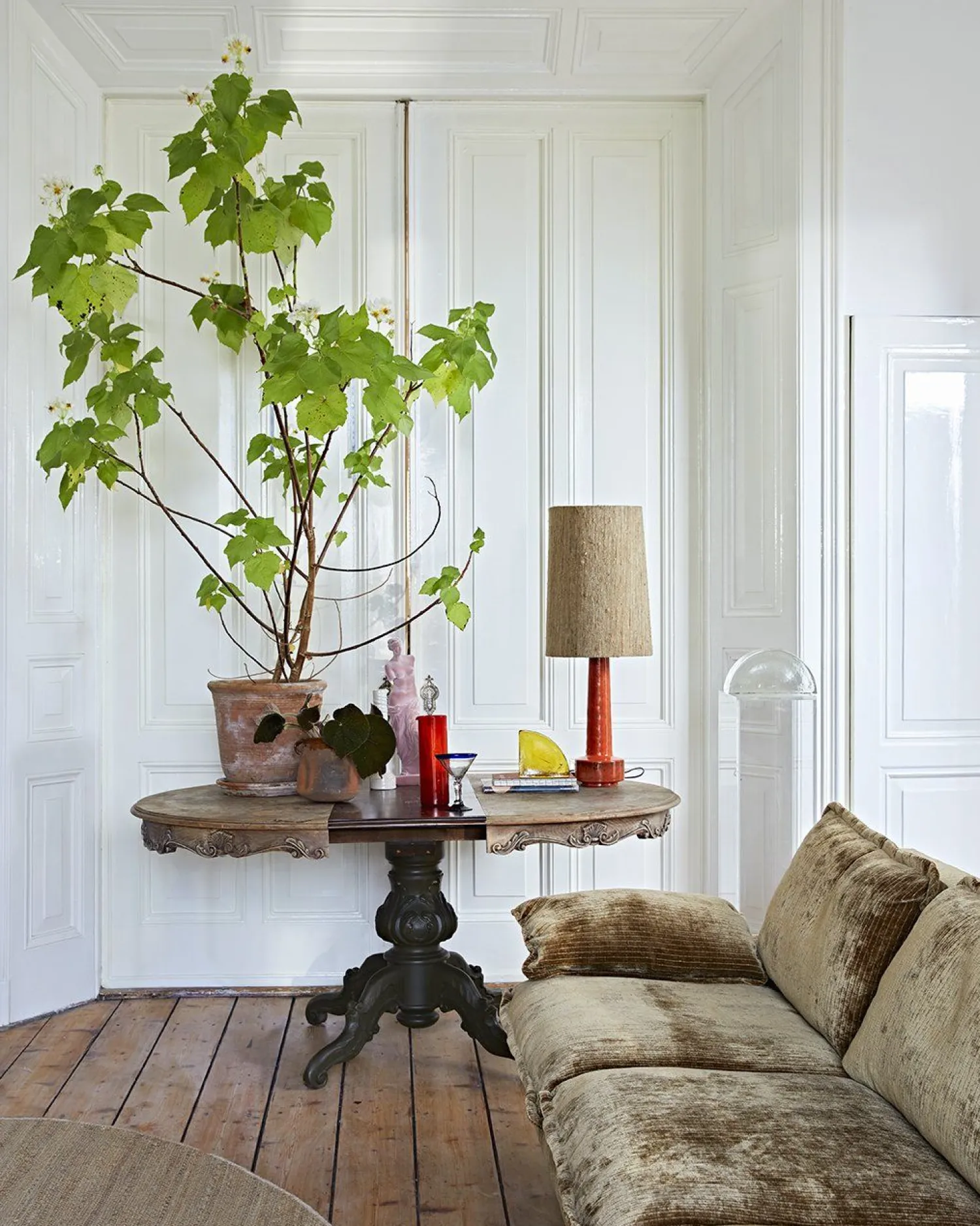Tafellampen|Tafellampen-HKLIVING Shade Lampenkap Brown