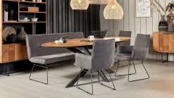 Houten Eettafels|Ovale Eettafels-DTP Home Shape Ovaal Eettafel Bruin