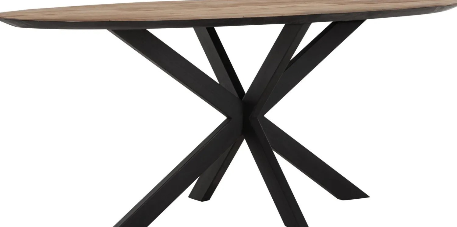 Houten Eettafels|Ovale Eettafels-DTP Home Shape Ovaal Eettafel Bruin