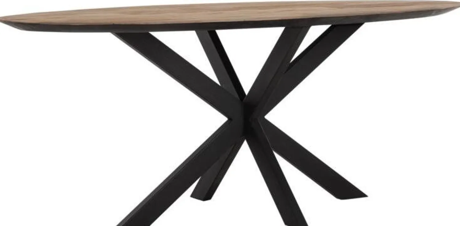 Houten Eettafels|Ovale Eettafels-DTP Home Shape Ovaal Eettafel Bruin