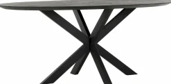 Houten Eettafels|Ovale Eettafels-DTP Home Shape Ovaal Eettafel Zwart