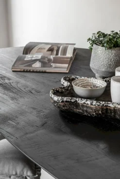 Houten Eettafels|Ovale Eettafels-DTP Home Shape Ovaal Eettafel Zwart