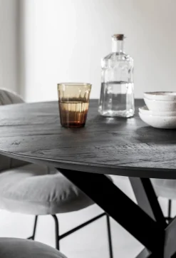 Houten Eettafels|Ronde Eettafels-DTP Home Shape Rond Eettafel Zwart