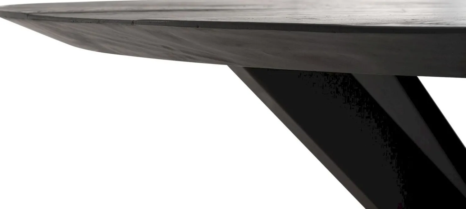 Houten Eettafels|Ronde Eettafels-DTP Home Shape Rond Eettafel Zwart