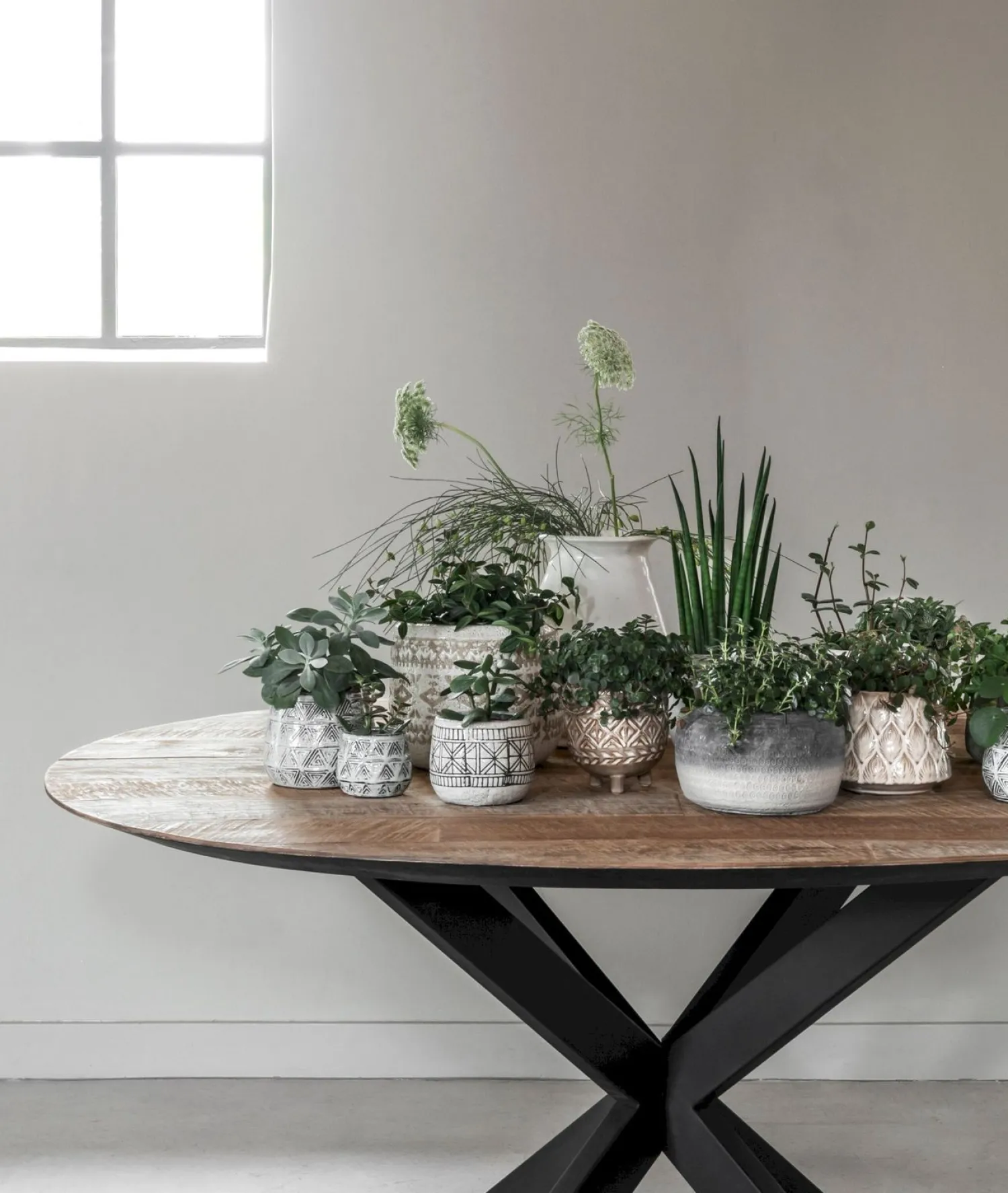 Houten Eettafels|Ronde Eettafels-DTP Home Shape Rond Eettafel Bruin