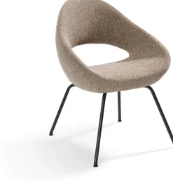 Eetkamerstoelen Met Armleuning|Design Stoelen-Artifort Shark Eetkamerstoel Grijs