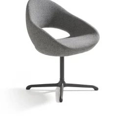 Eetkamerstoelen Met Armleuning|Design Stoelen-Artifort Shark Eetkamerstoel Grijs