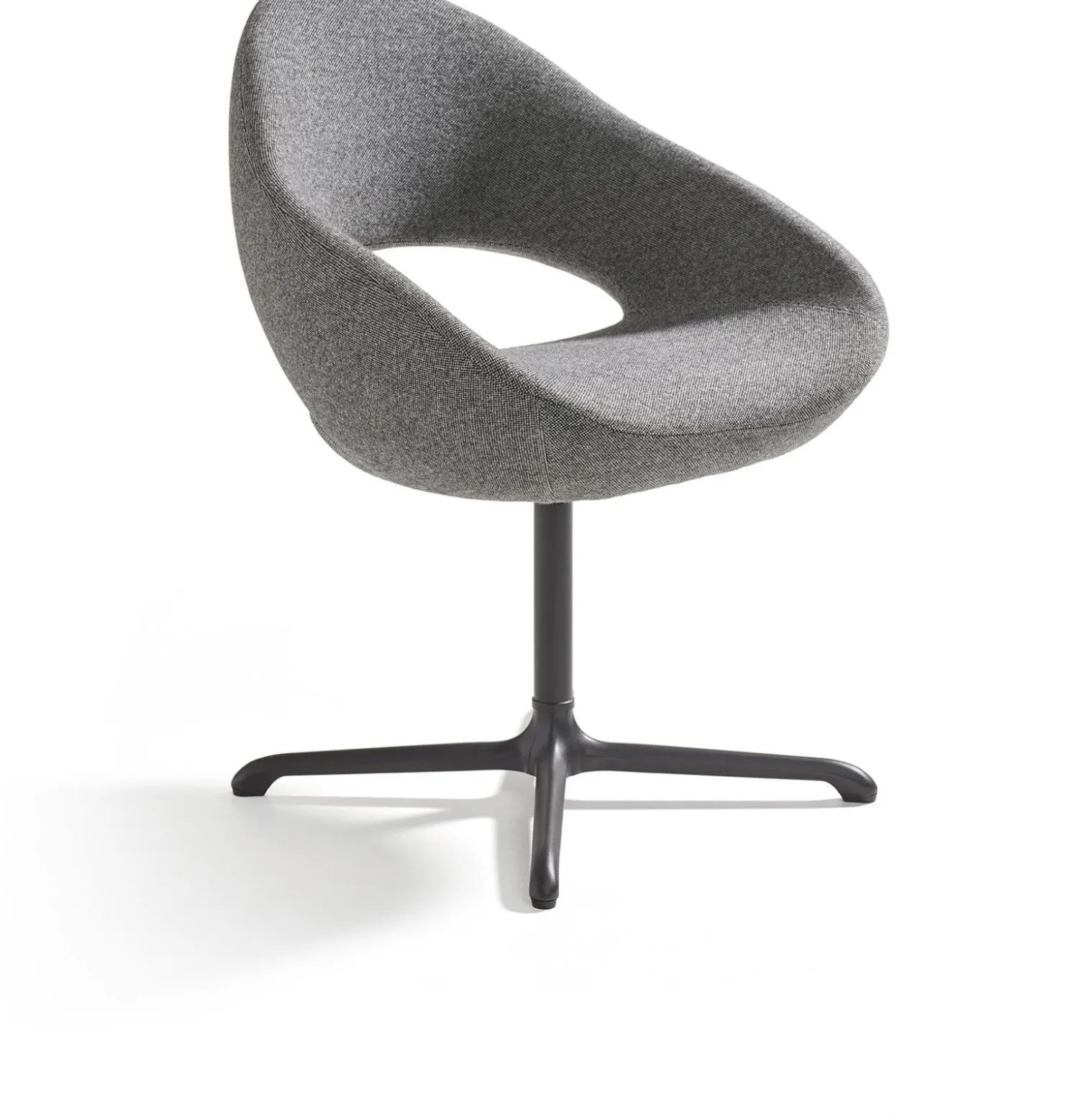 Eetkamerstoelen Met Armleuning|Design Stoelen-Artifort Shark Eetkamerstoel Grijs