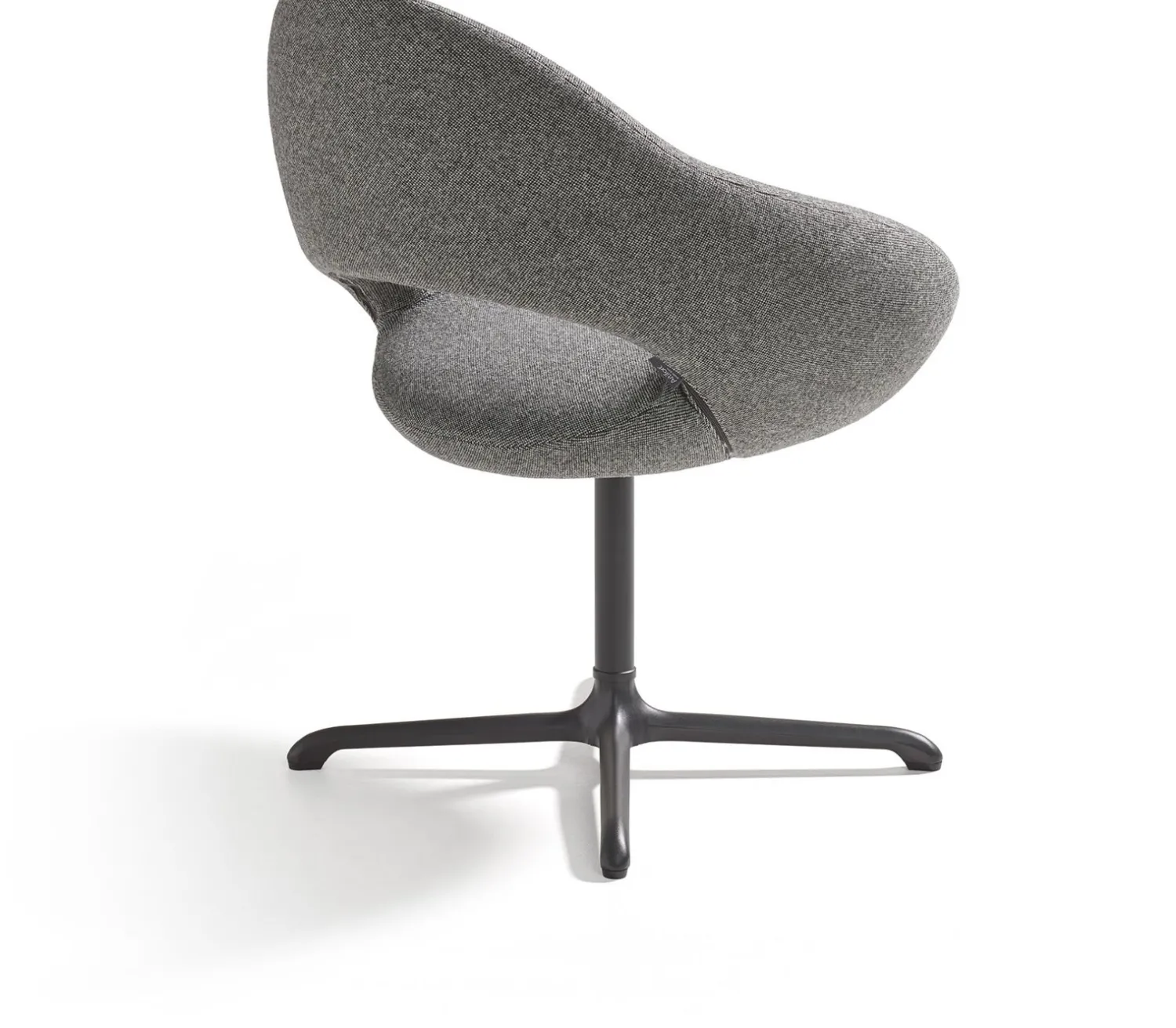 Eetkamerstoelen Met Armleuning|Design Stoelen-Artifort Shark Eetkamerstoel Grijs