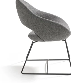 Eetkamerstoelen Met Armleuning|Design Stoelen-Artifort Shark Eetkamerstoel Grijs