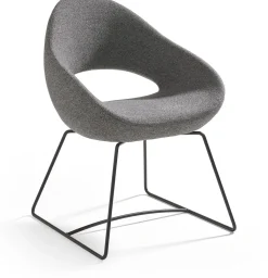 Eetkamerstoelen Met Armleuning|Design Stoelen-Artifort Shark Eetkamerstoel Grijs