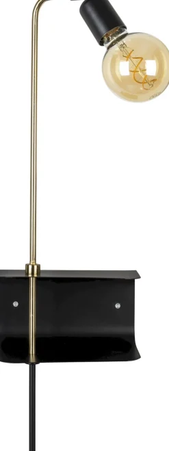 Wandlampen|Wandlampen-Dutchbone Shaw Wandlamp Black