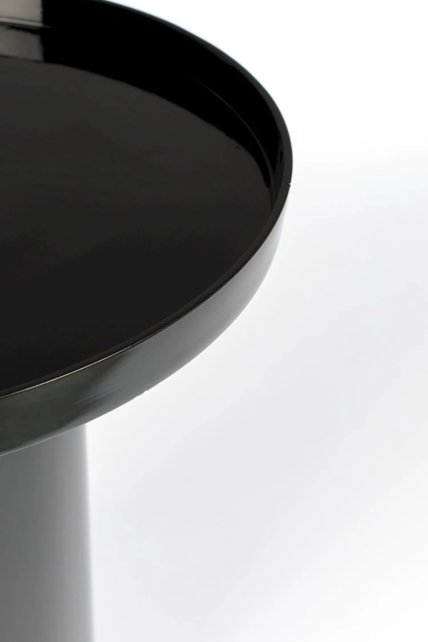 Ronde Bijzettafels-Zuiver Shiny Bomb Bijzettafel Zwart