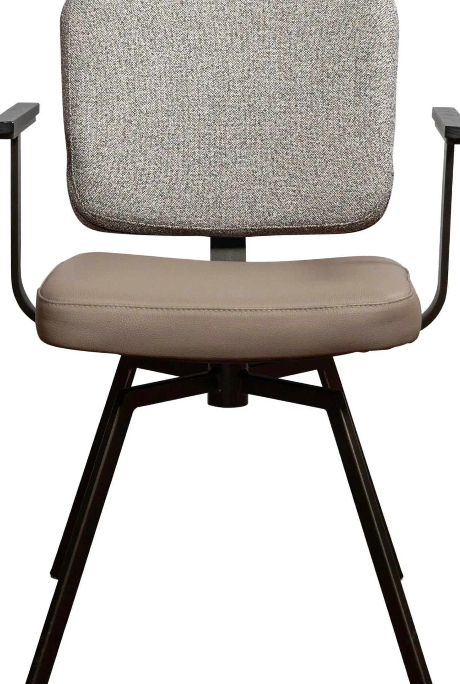 Eetkamerstoelen Met Armleuning-Movani Siano Armstoel Mocca, Light Brown